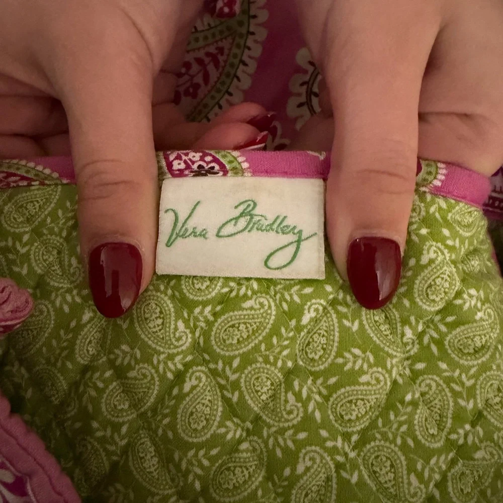 Vera Bradley Bermuda Pink Paisley Medium Bag w/ ID Holder - Picture 5 of 5
